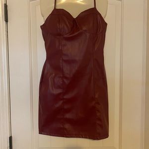 Leather Mini Dress